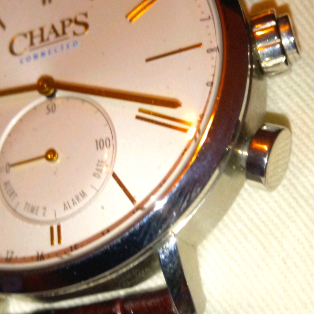 Chaps Connected Hybrid smartwatch w leather strap